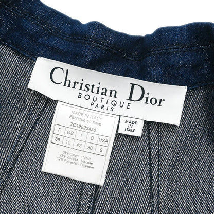 Christian Dior 2007 Single Breasted Denim Jacket Indigo #42