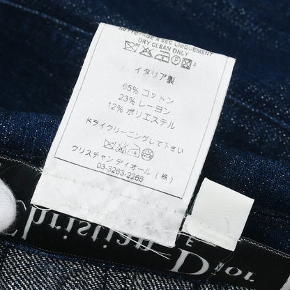 Christian Dior 2007 Single Breasted Denim Jacket Indigo #42