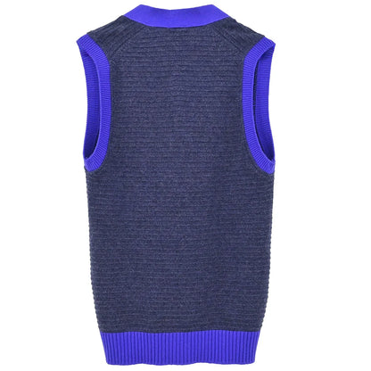 Chanel 2008 Sleeveless Vest Cardigan Dark Gray #40