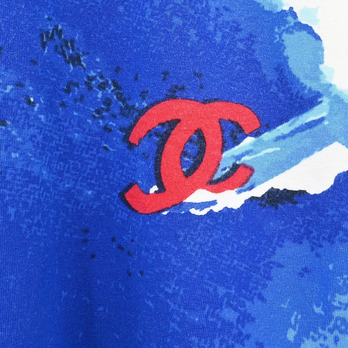 Chanel 2002 Surf Line Sleeveless Tank Top Blue #38