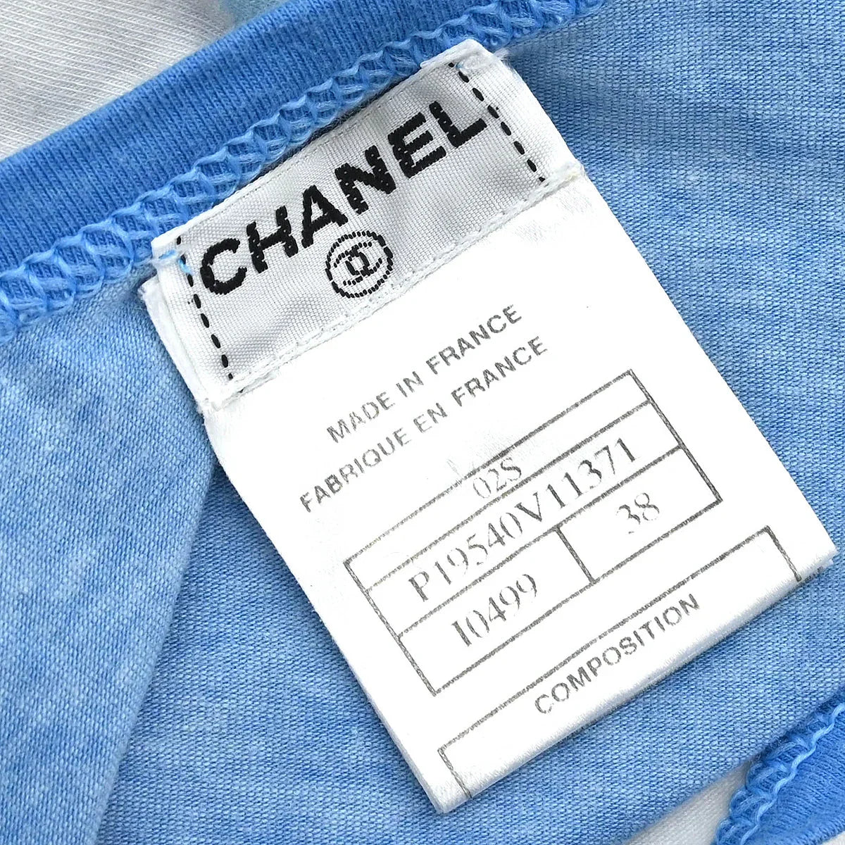 Chanel 2002 Surf Line Sleeveless Tank Top Blue #38