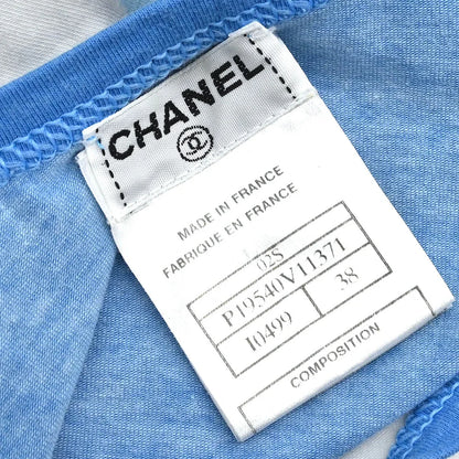 Chanel 2002 Surf Line Sleeveless Tank Top Blue #38