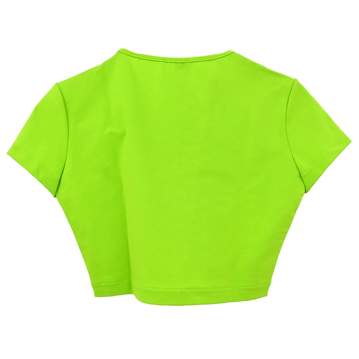 Chanel 1995 Cropped T-shirt Top Green #38