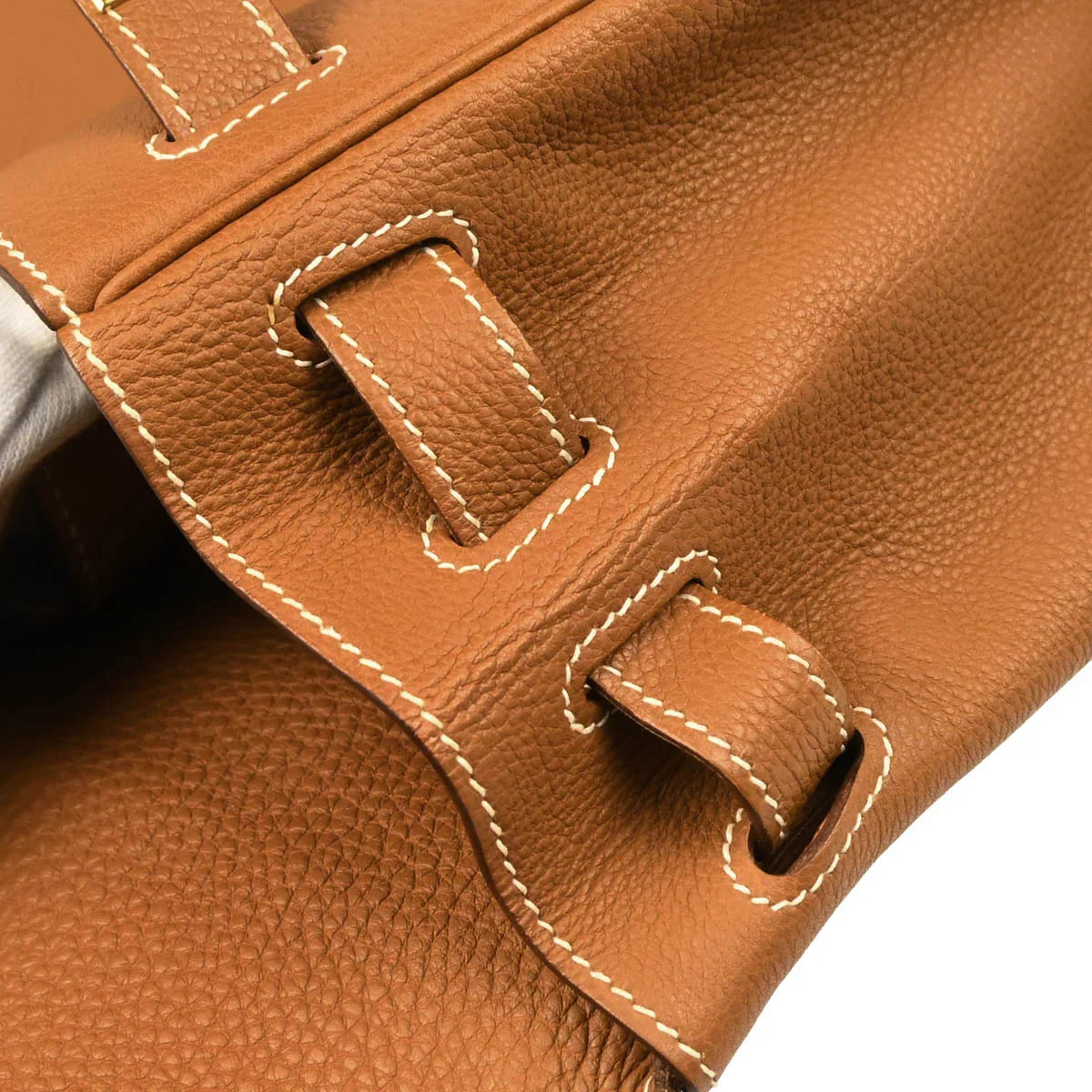 Hermes Gold Togo Kelly 32 Retourne Handbag