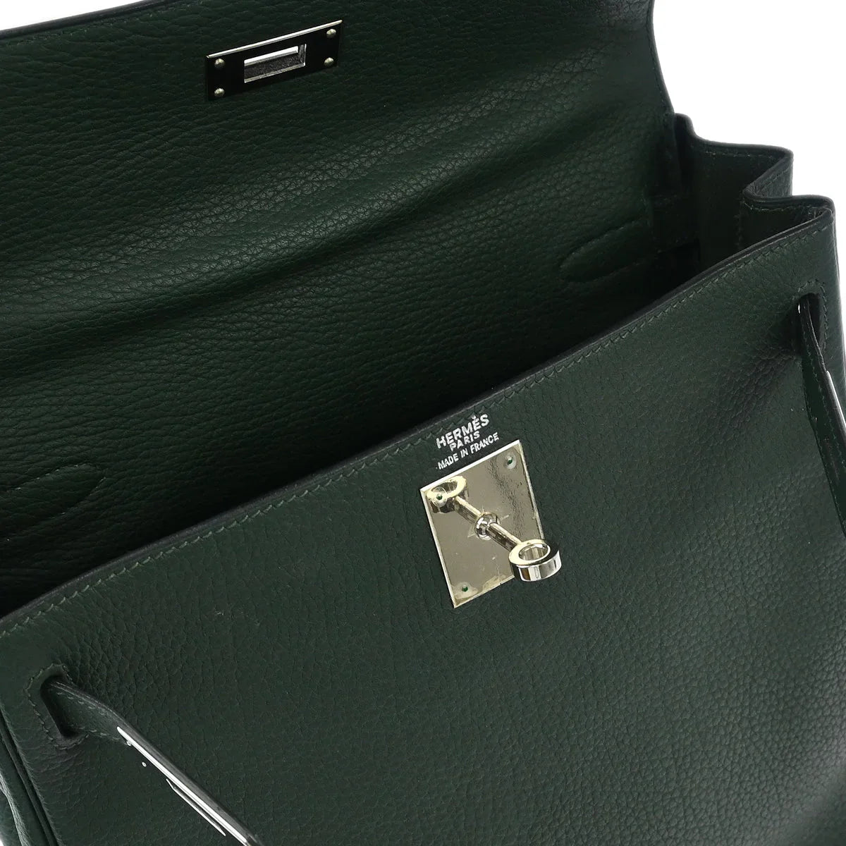Hermes Vert Fonce Fjord Kelly A Dos GM Backpack