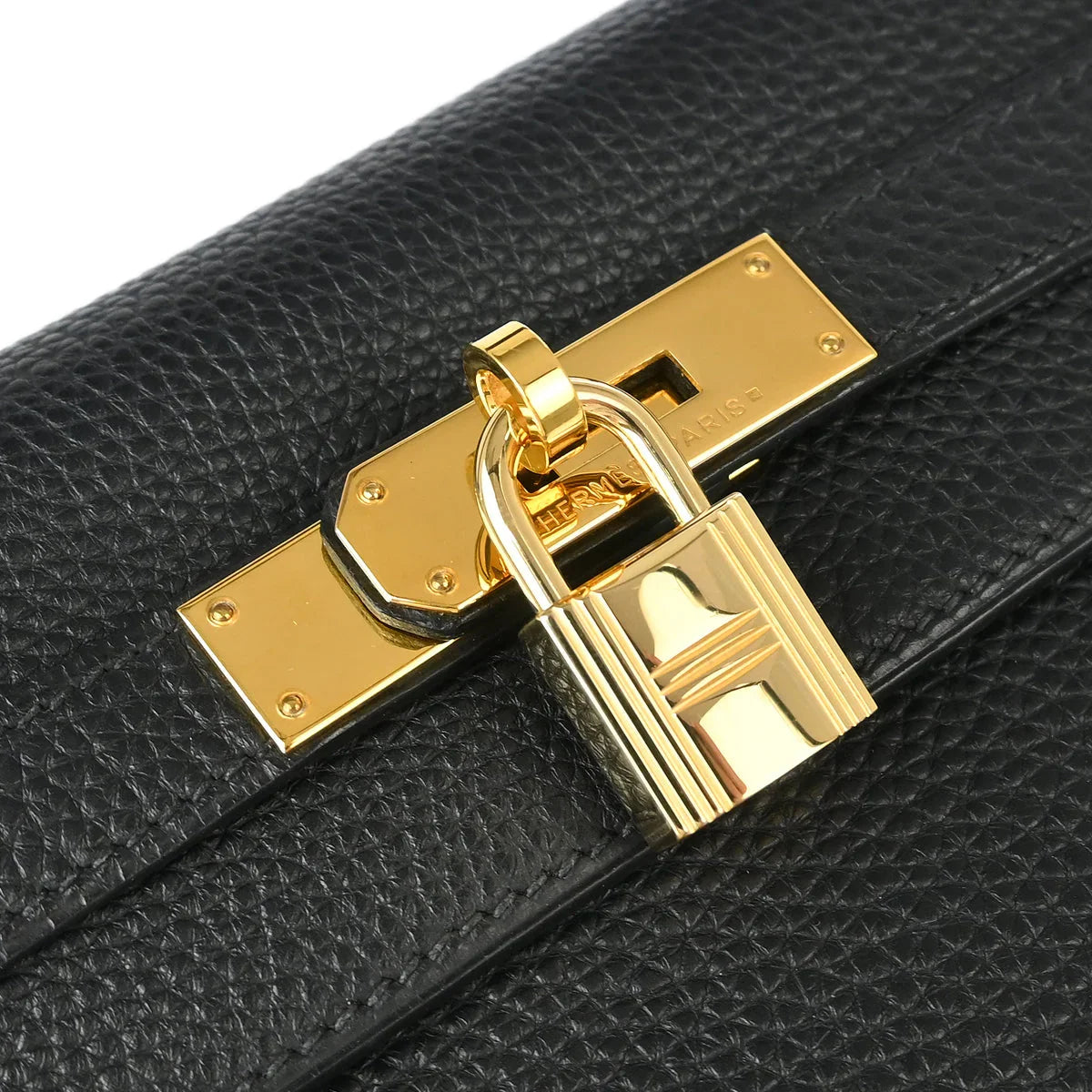 Hermes Black Togo Kelly 28 Retourne 2way Shoulder Handbag
