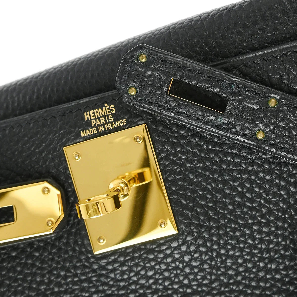 Hermes Black Togo Kelly 28 Retourne 2way Shoulder Handbag