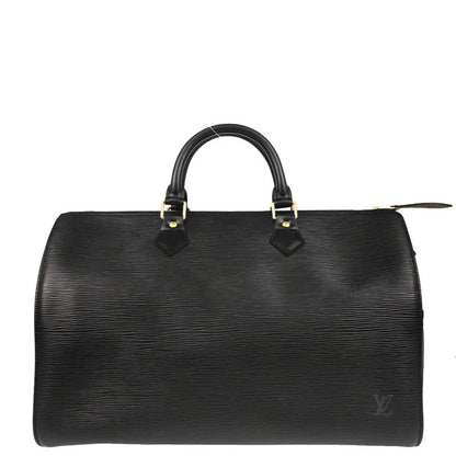 Louis Vuitton 1999 Black Epi Speedy 35 Handbag M42992