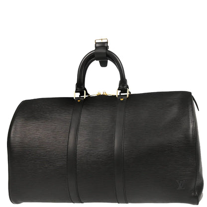 Louis Vuitton 1996 Black Epi Keepall 45 Travel Handbag M42972