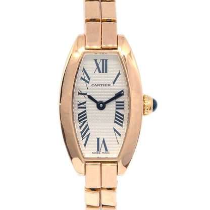 Cartier Mini Tonneau Lanieres Ref.2592 Quartz Watch 18KPG