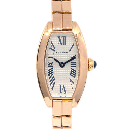 Cartier Mini Tonneau Lanieres Ref.2592 Quartz Watch 18KPG