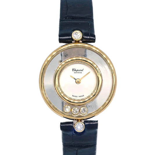 Chopard Happy Diamonds Ref.20/4802 Quartz Watch 18KYG Diamond