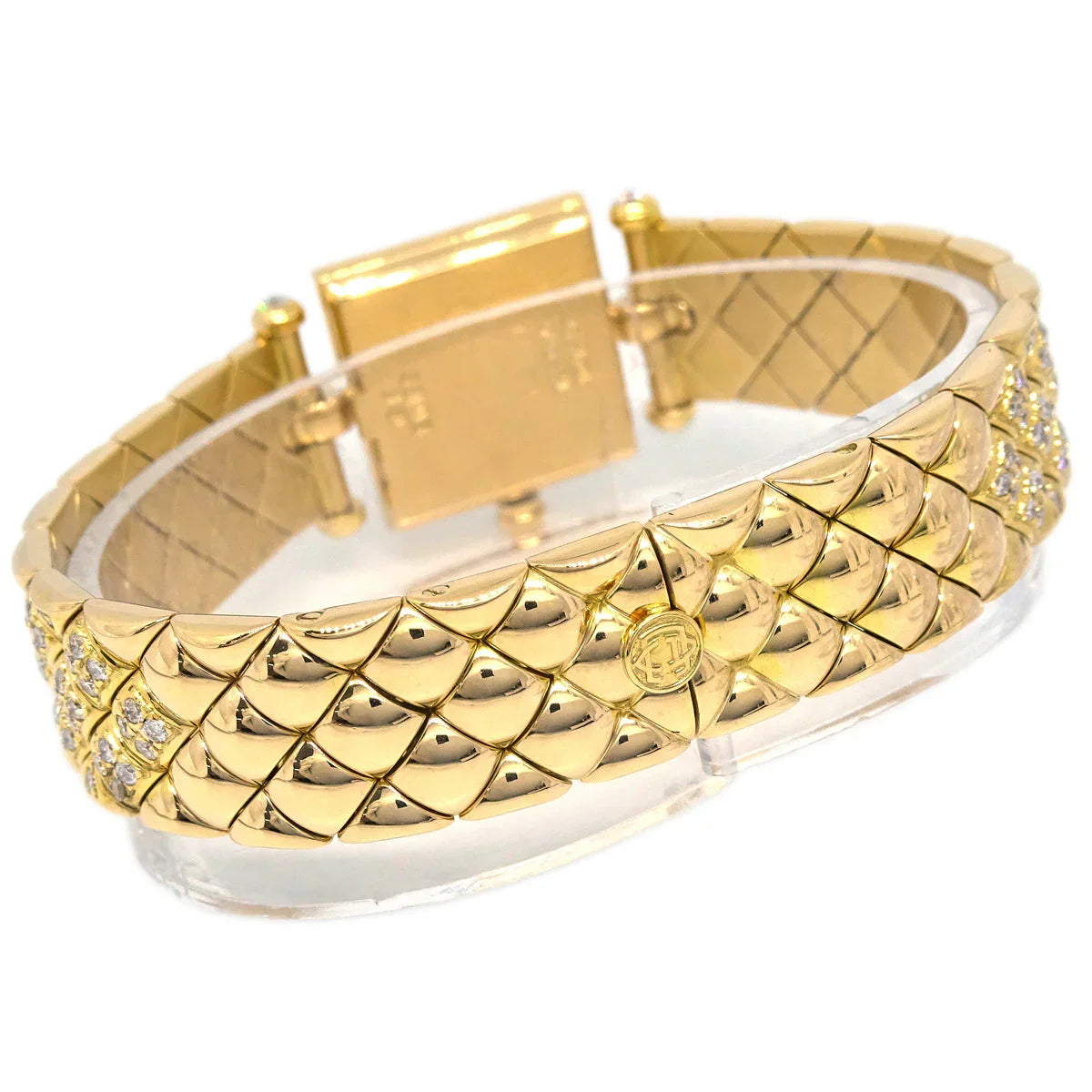 Van Cleef & Arpels Ref.B2HI1 YG Diamond Quartz Watch 18KYG