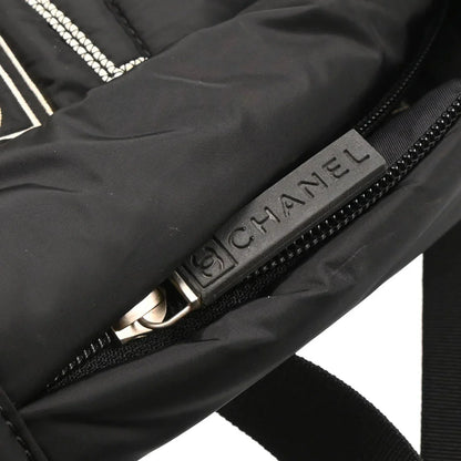 Chanel 2005-2006 Black Nylon Sport Line 2way Shoulder Backpack Handbag