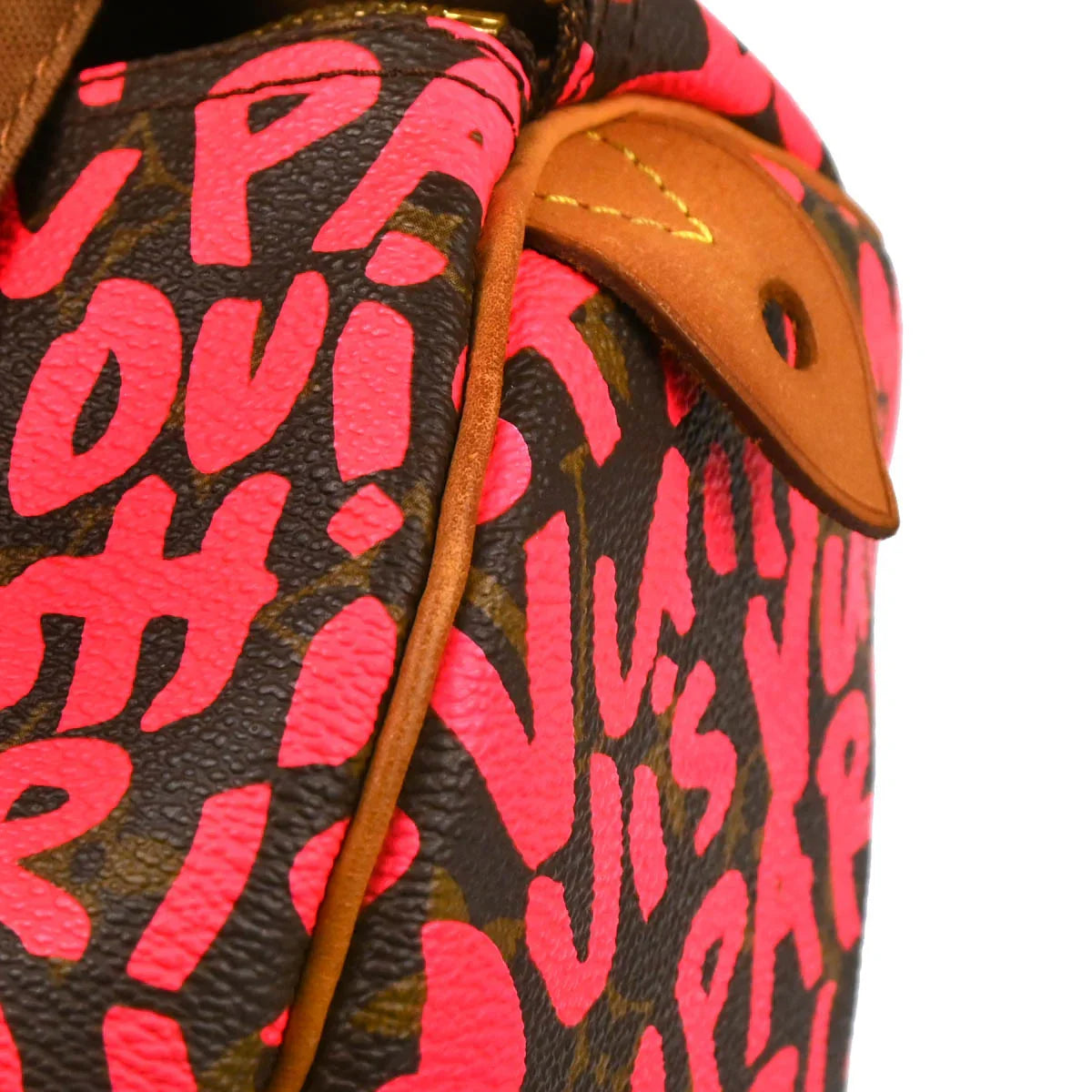 Louis Vuitton 2008 Pink Monogram Graffiti Speedy 30 Handbag M93704