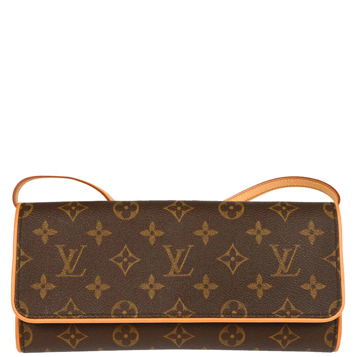 Louis Vuitton 2002 Monogram Pochette Twin GM Crossbody Bag M51852