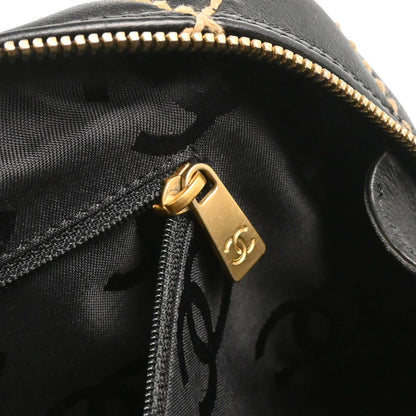 Chanel 2003-2004 Black Calfskin Wild Stitch Handbag