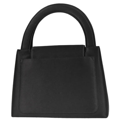 Chanel 1997-1999 Black Satin Handbag