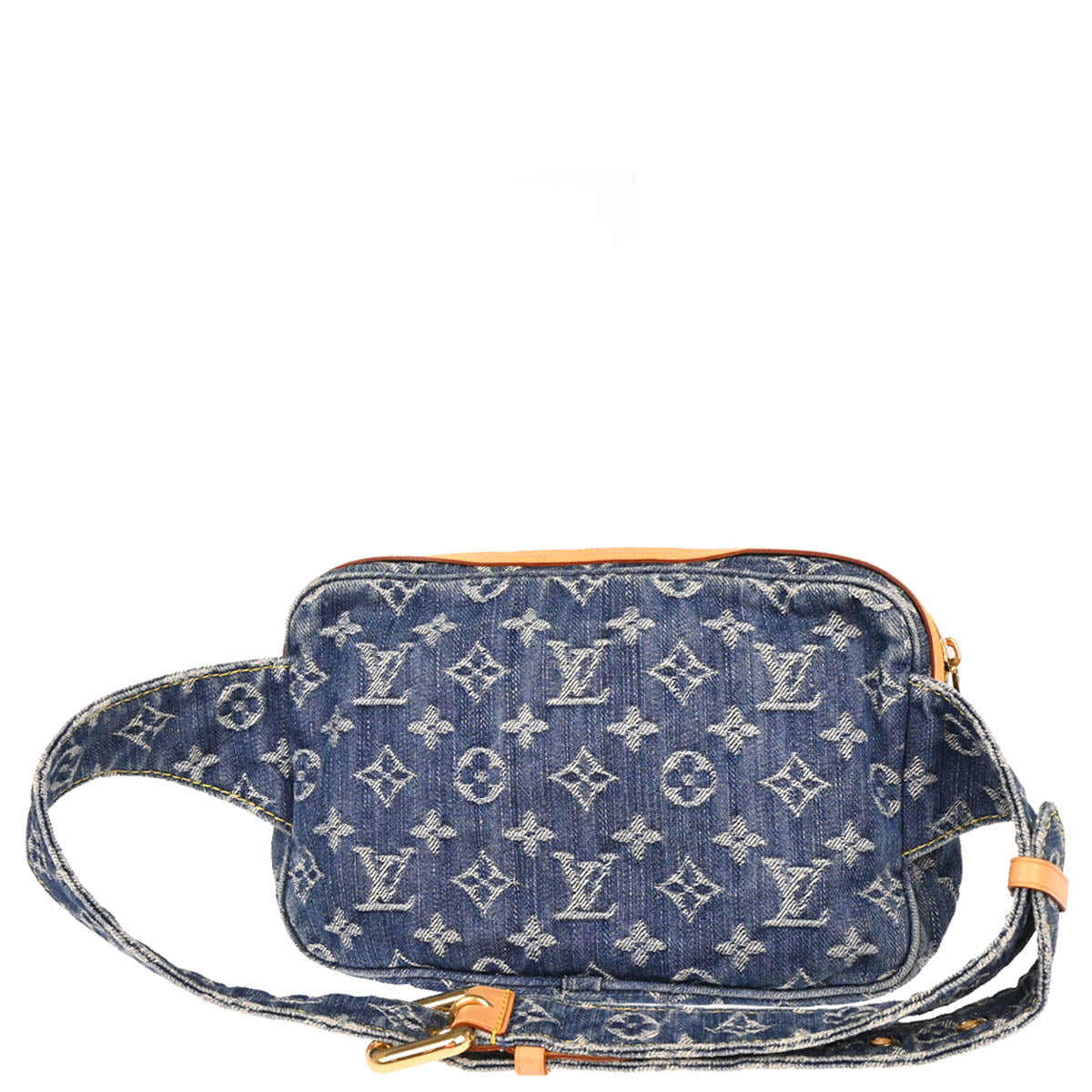 Louis Vuitton 2007 Blue Monogram Denim Bum Bag Waist Pouch