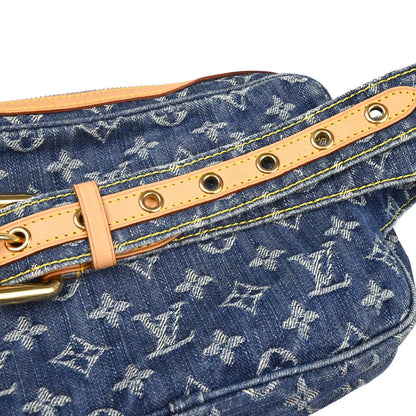 Louis Vuitton 2007 Blue Monogram Denim Bum Bag Waist Pouch M95347