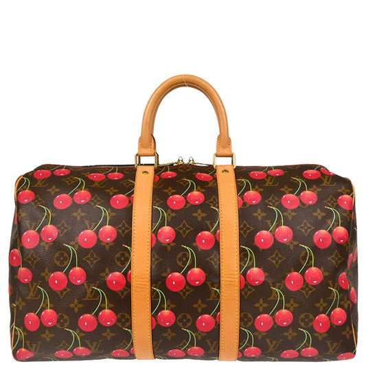 Louis Vuitton 2005 Monogram Cherry Keepall 45 Duffle Handbag M95011
