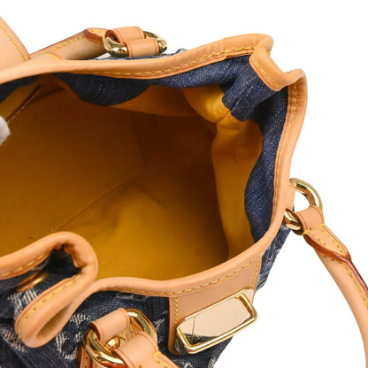 Louis Vuitton 2006 Blue Monogram Denim Pleaty Handbag M95020