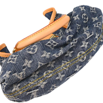 Louis Vuitton 2006 Blue Monogram Denim Pleaty Handbag M95020