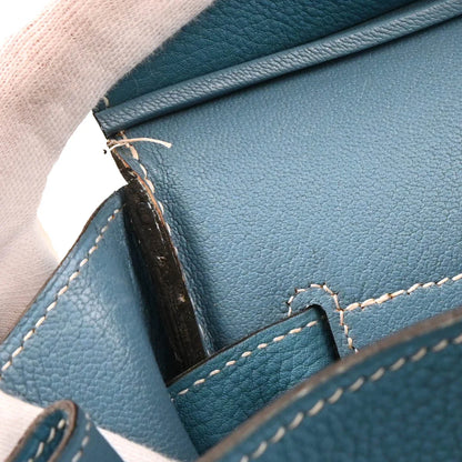 Hermes Blue Jean Togo Birkin 35 Handbag
