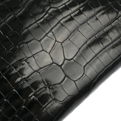 Hermes * Black Porosus Birkin 30 Handbag