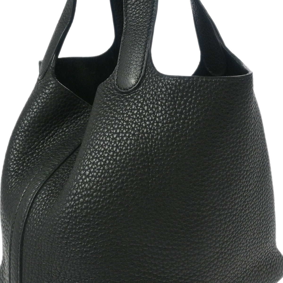 Hermes 2009 Black Taurillon Clemence Picotin Lock 18 PM Handbag