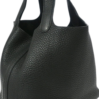 Hermes 2009 Black Taurillon Clemence Picotin Lock 18 PM Handbag