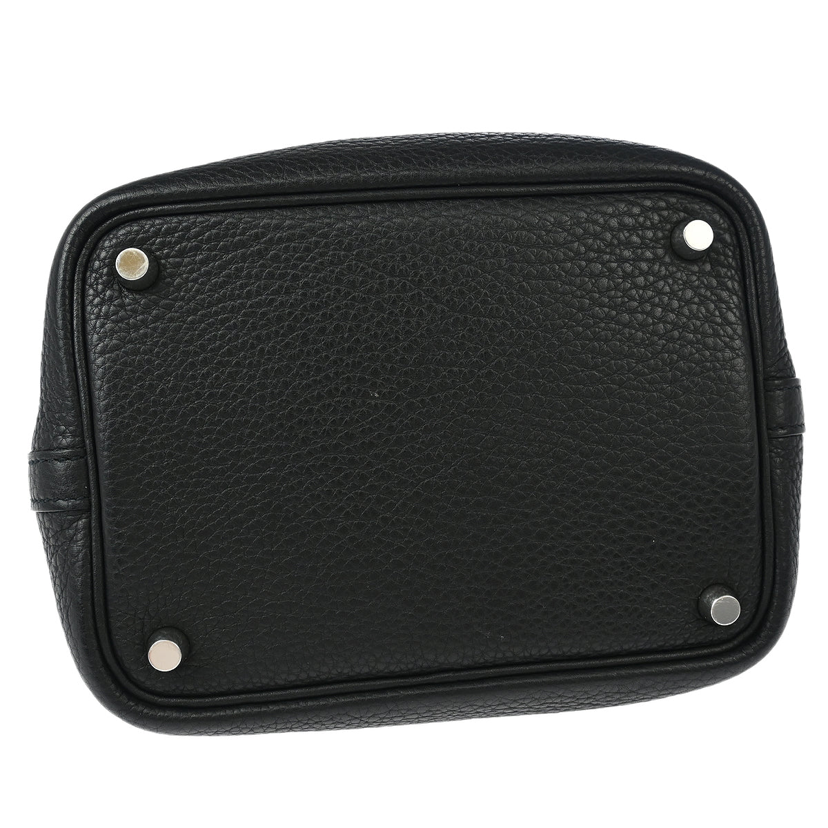 Hermes 2009 Black Taurillon Clemence Picotin Lock 18 PM Handbag