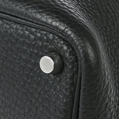 Hermes 2009 Black Taurillon Clemence Picotin Lock 18 PM Handbag