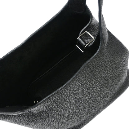 Hermes 2009 Black Taurillon Clemence Picotin Lock 18 PM Handbag