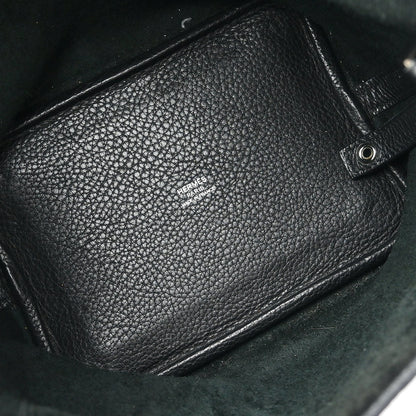 Hermes 2009 Black Taurillon Clemence Picotin Lock 18 PM Handbag