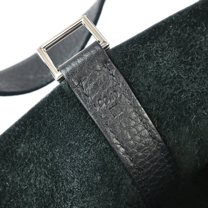 Hermes 2009 Black Taurillon Clemence Picotin Lock 18 PM Handbag
