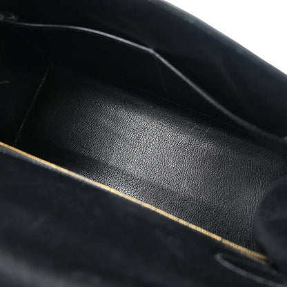 Hermes Black Box Calf Kelly 28 Sellier 2way Shoulder Handbag