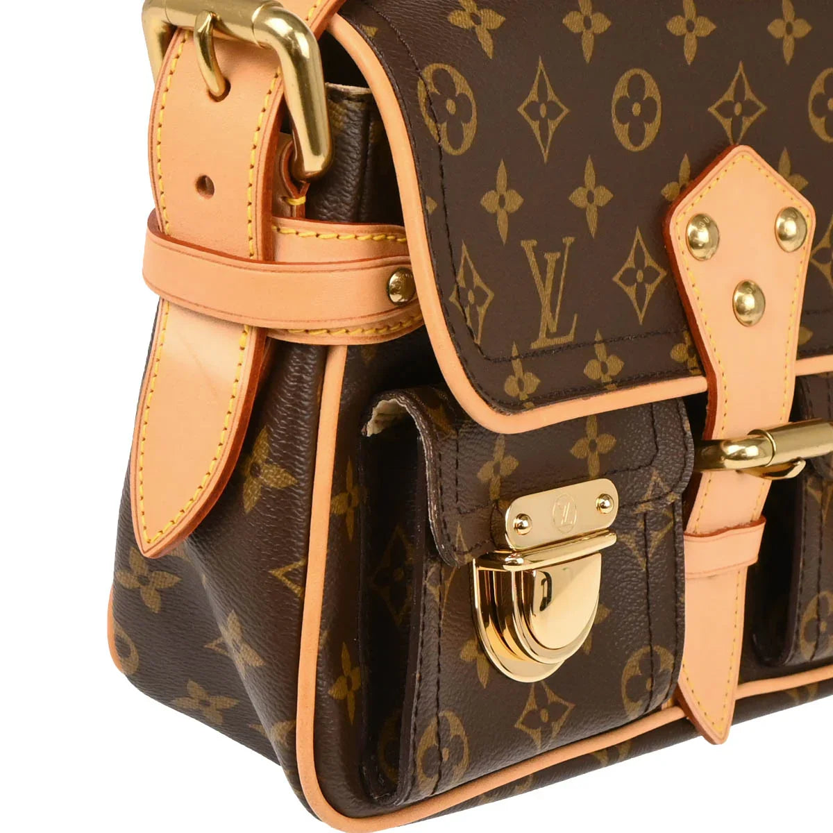 Louis Vuitton 2005 Monogram Hudson PM Shoulder Bag M40027