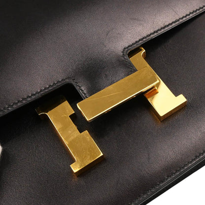 Hermes 2000 Black Box Calf Constance 25 Shoulder Bag