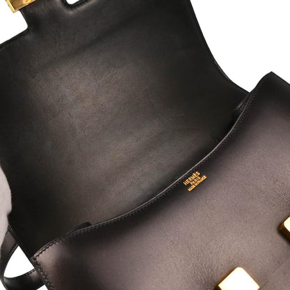 Hermes 2000 Black Box Calf Constance 25 Shoulder Bag