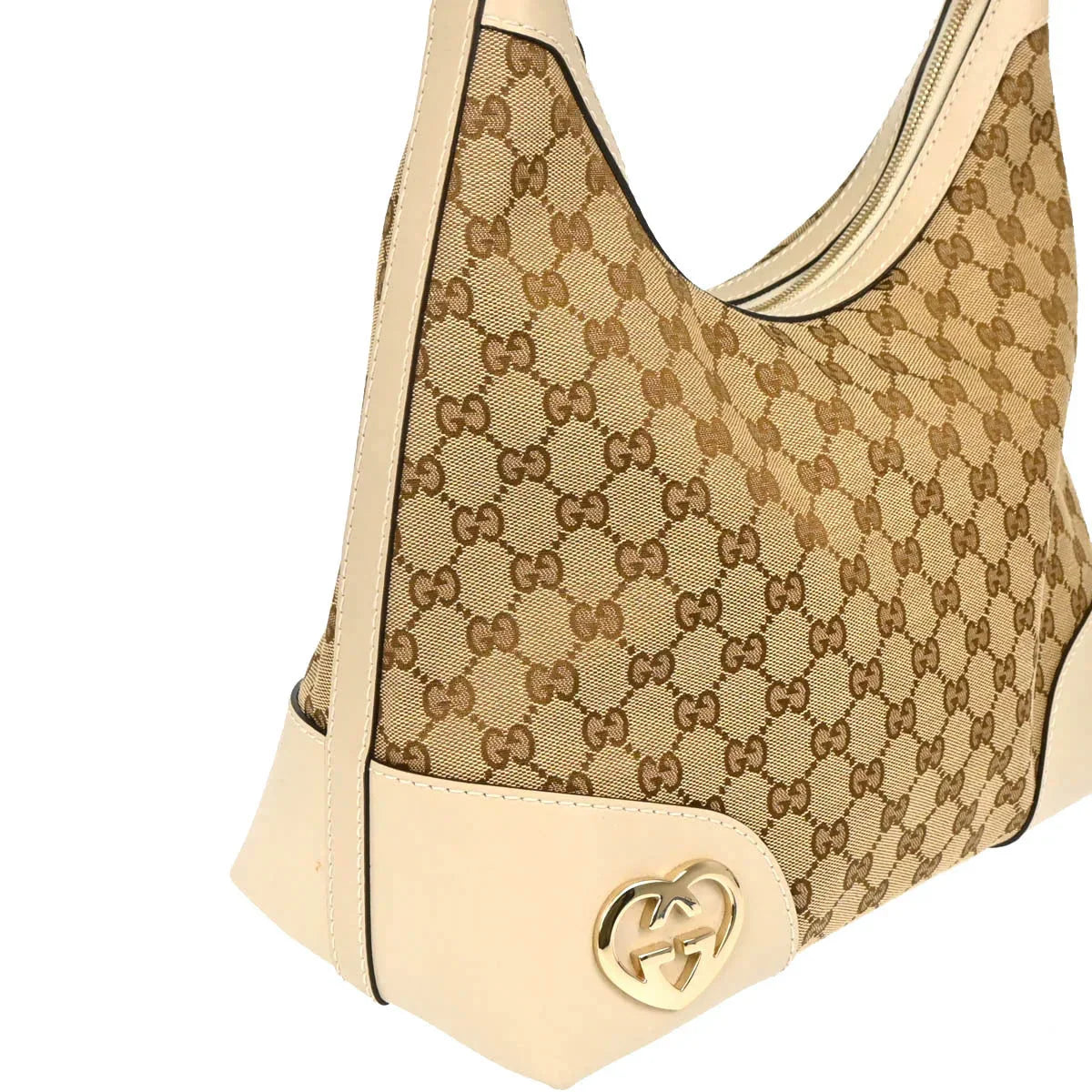 Gucci Beige GG Lovely Heart Hobo Handbag