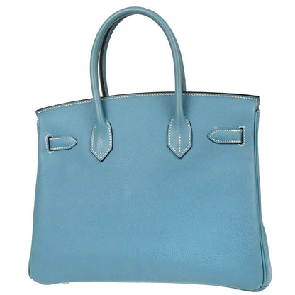 Hermes Blue Jean Epsom Birkin 30 Handbag