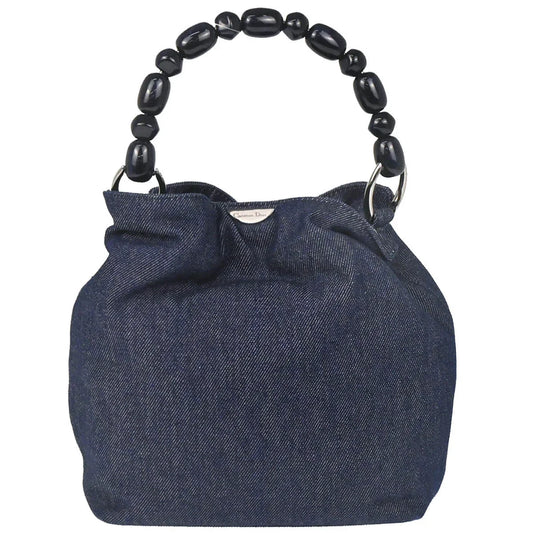 Christian Dior 2000 Indigo Denim Malice Handbag