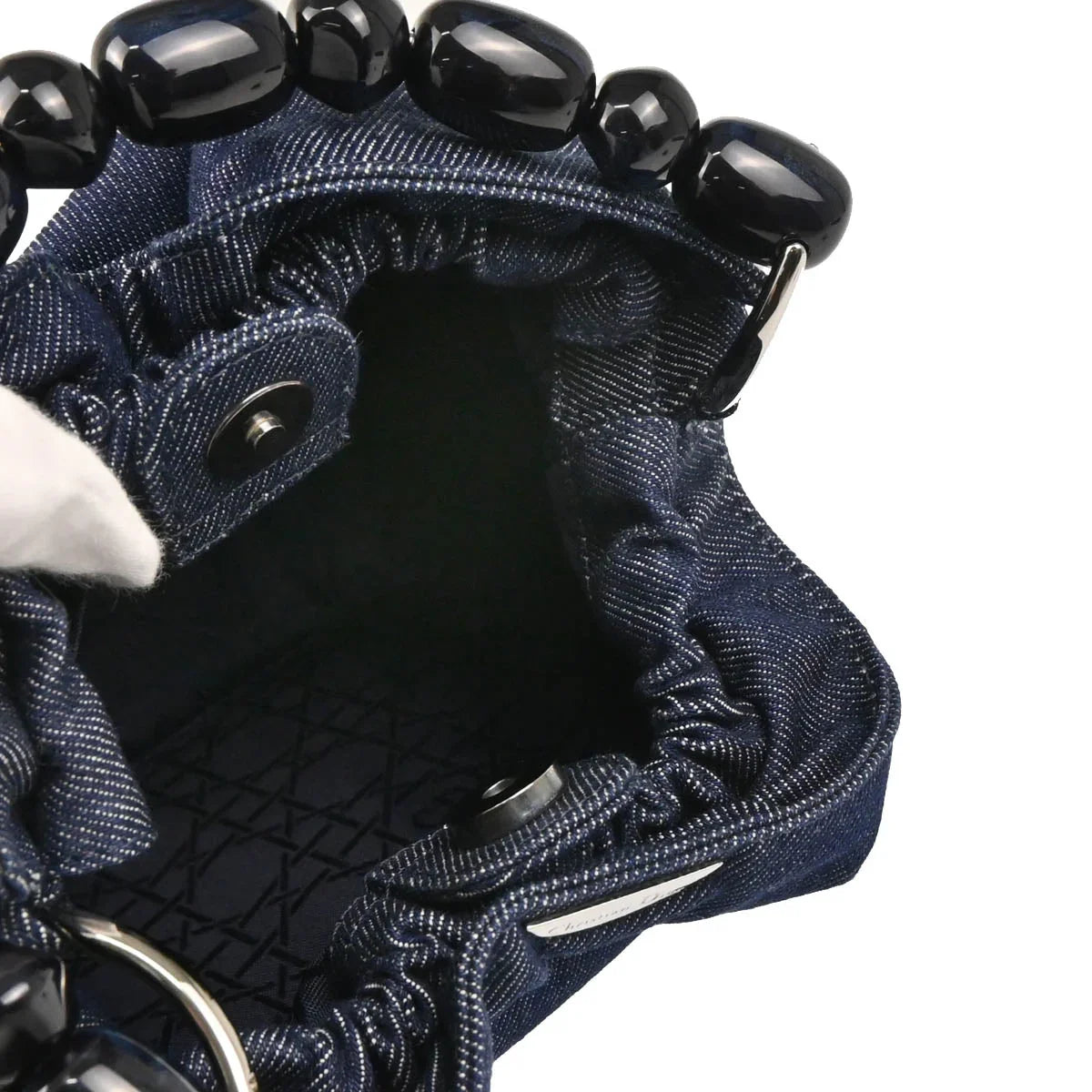 Christian Dior 2000 Indigo Denim Malice Handbag