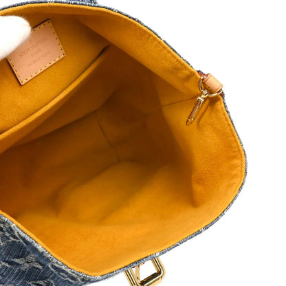 Louis Vuitton 2006 Blue Monogram Denim Sac a Dos PM Backpack M95057