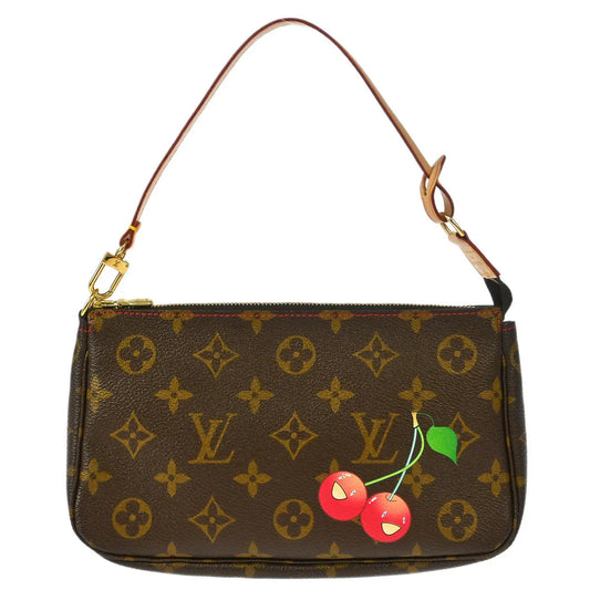 Louis Vuitton 2004 Monogram Cherry Pochette Accessoires Handbag M95008