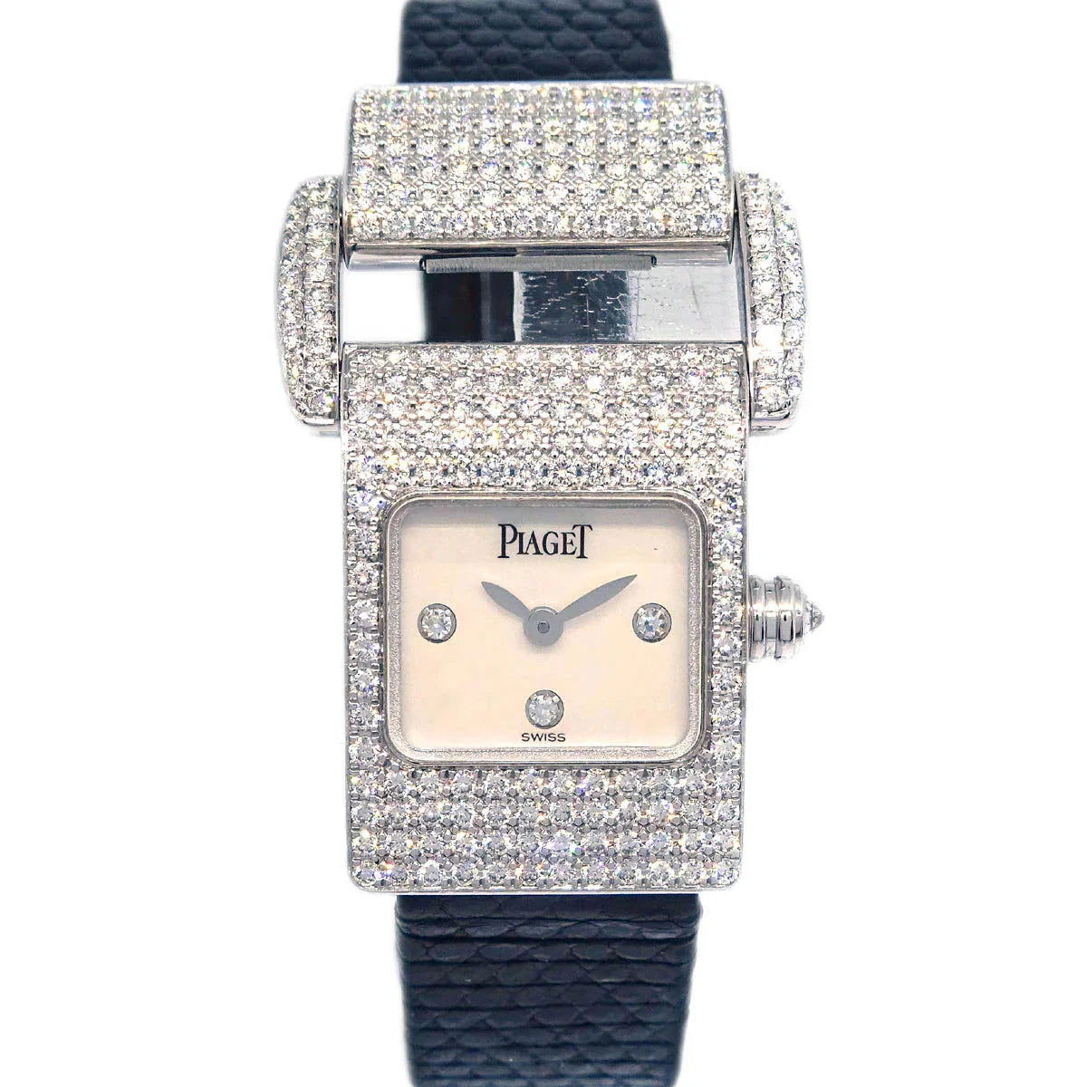 Piaget * Miss Protocole Ref.5225 Watch 18KWG Diamond Shell
