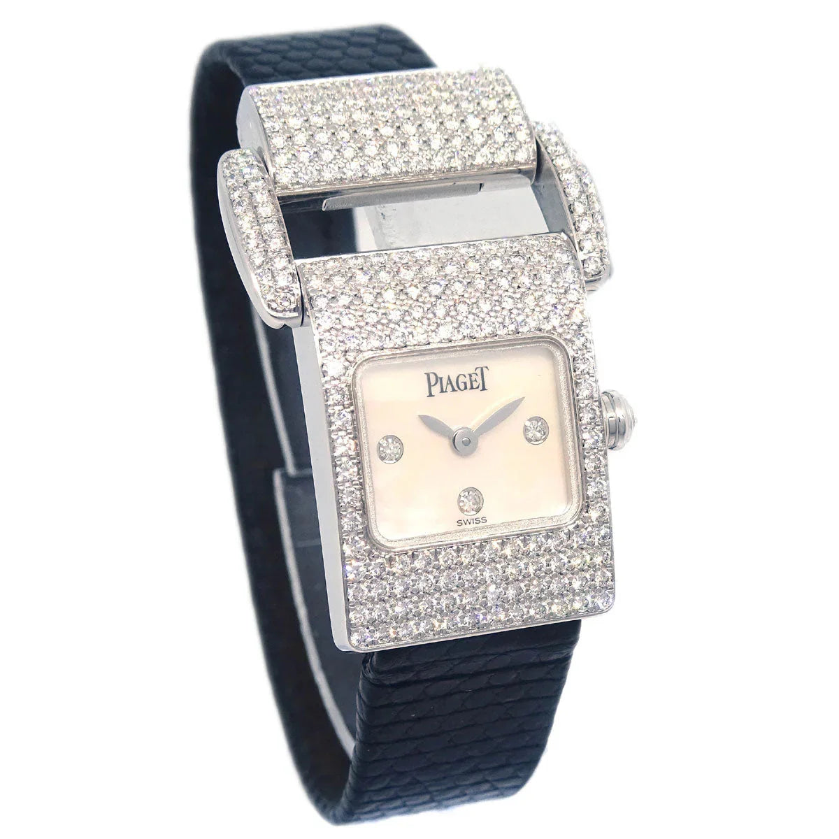 Piaget * Miss Protocole Ref.5225 Watch 18KWG Diamond Shell