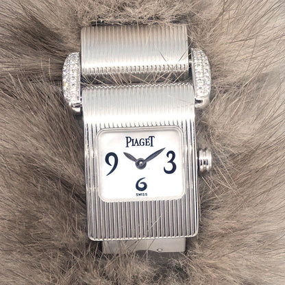 Piaget Miss Protocole Ref.5222 Quartz Watch 18KWG Diamond Fur