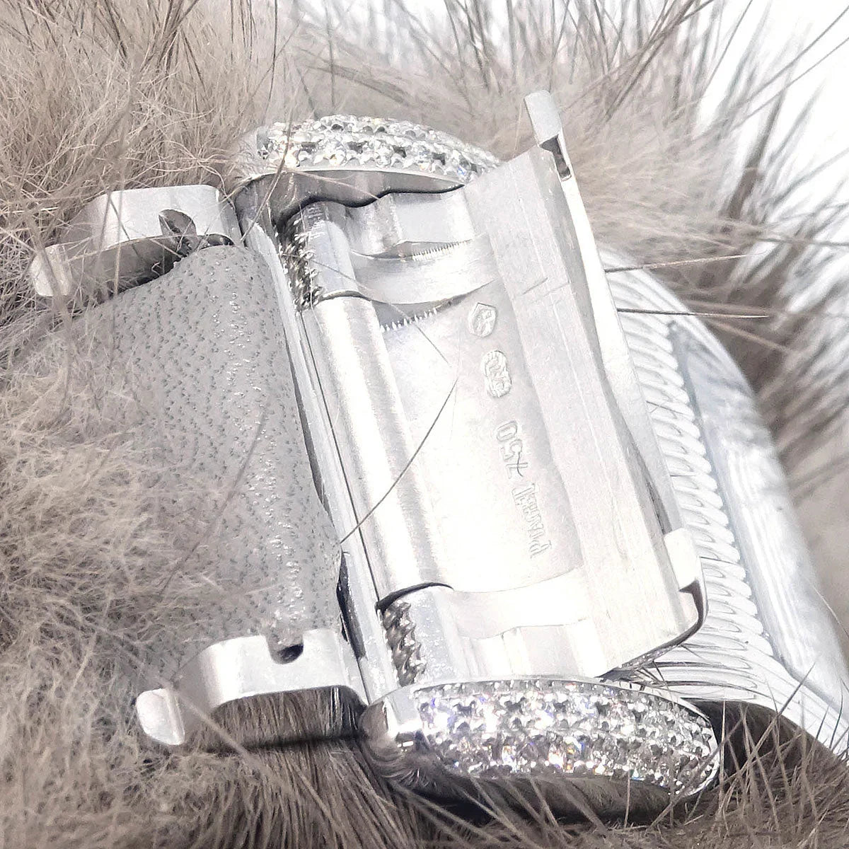 Piaget Miss Protocole Ref.5222 Quartz Watch 18KWG Diamond Fur